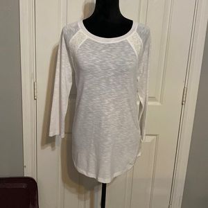 Lane Bryant 3/4 sleeve T-shirt w lace